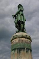 The emblematic statue of  Vincingetorix from alesia, Burgundy France photo