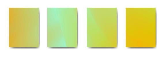 collection of colorful gradient background cover flyers are used for backgrounds, posters, banners, vector