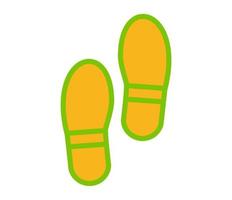 diseño vectorial, ilustración, icono o símbolo de forma de huella de zapato