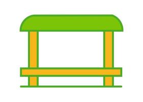 bus stop icon or symbol design vector