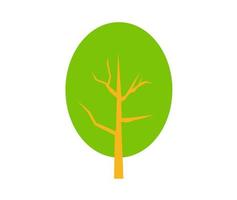 vector design, green tree shape icon