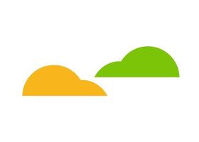 simple cloud shape vector, illustration, icon or symbol design vector