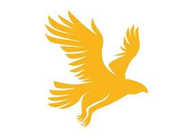icono de forma de águila o diseño de símbolo vector