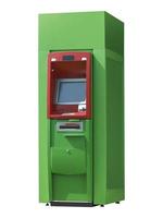 ATM Bank Cash Machine Isolated on Background photo