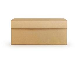 carton box isolated on white background photo