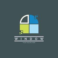 diseño de plantilla de logotipo moderno de windows para marca o empresa y otros vector