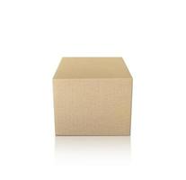 carton box isolated on white background photo