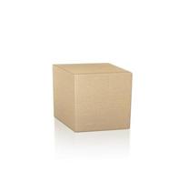 carton box isolated on white background photo