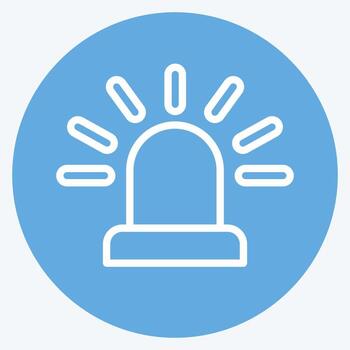 alerta de icono. adecuado para el símbolo de seguridad. estilo de ojos azules. diseño simple editable. vector de plantilla de diseño. ilustración sencilla