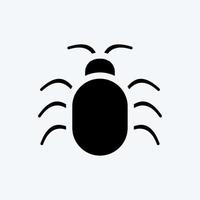 Icon Software Bug. suitable for Security symbol. glyph style. simple design editable. design template vector. simple illustration vector