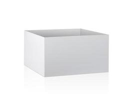 Blank package Box. Isolated on white background photo