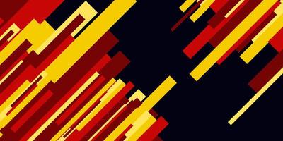 forma abstracta con color rojo y amarillo vector