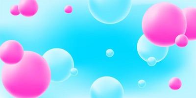 Morphing colorful blobs. Gradient background with metaball shapes for banner, posters.  Vector abstract illustration.
