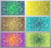 set of abstract backgound with gradient color vector