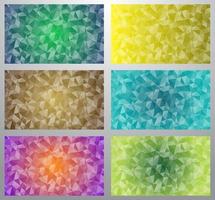 set of abstract backgound with gradient color vector