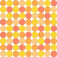 Seamless background with circle pattern in pastel orange tones. vector