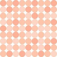 Pastel nude color circle pattern seamless background vector