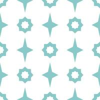 Seamless background with blue and white graphic pattern. vector