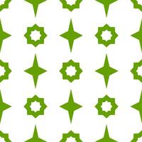 Seamless background with green and white graphic pattern. vector