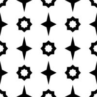 Seamless background with black and white graphic pattern. vector
