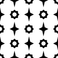 Seamless background with black and white graphic pattern. vector