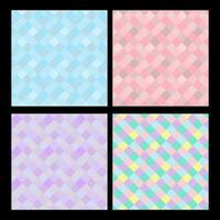 Bundle Background Seamless Pattern Squares Pastel Tones vector