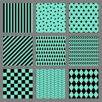 bundle seamless background black green background geometric pattern vector