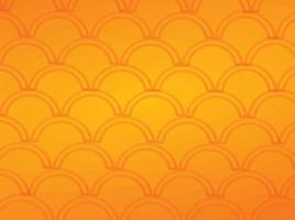 Orange red golden yellow color wave round abstract pattern vintage retro circle geometric creative graphic design fashion decoration texture fabric element print art drawing beautiful vector