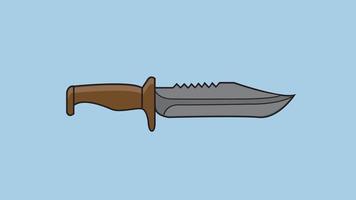 Knife shape digital vector illustration