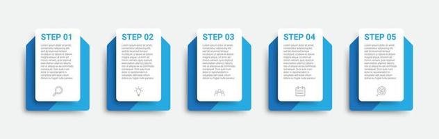 infographic design with icons and 5 options or steps. infographics for business concept vector