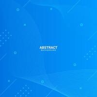 blue wave abstract background with thin lines vector