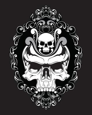 Skull Silhouette Vector Art, Icons, and Graphics for Free Download