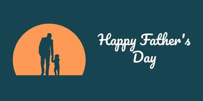 Father's Day poster or banner template with necktie and mustache on background. Greetings and presents for Father's Day in flat lay styling. Promotion and shopping template for love dad vector