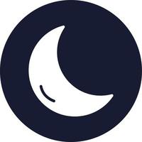 icono de vector de luna que puede modificarse o editarse fácilmente