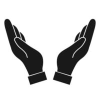 Help and protect Hand vector