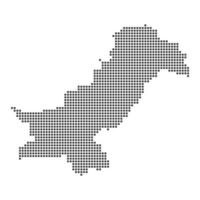 Map with dot vector