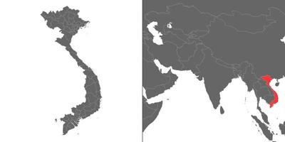 mapa con ubicación vector