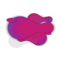 Abstract color liquid shape vector