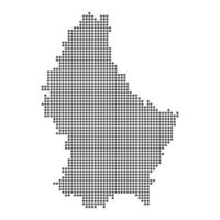 Map with dot vector