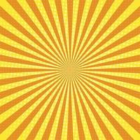 sun rays pop art retro background vector