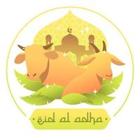 Eid al adha illustration vector