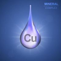 Mineral complex background vector