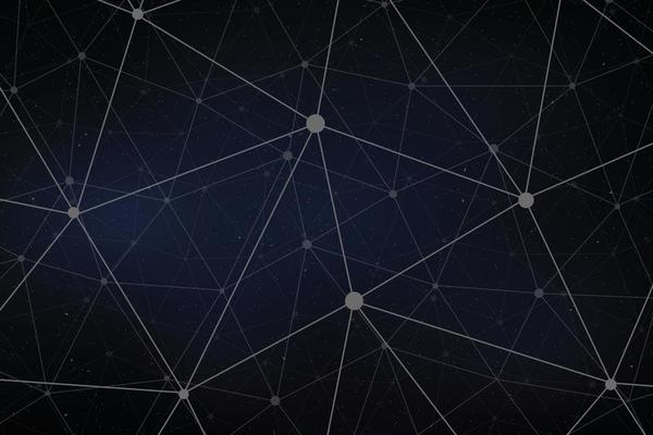Vector wireframe connecting background.