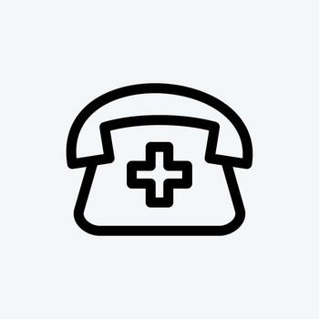 Icon Calling. suitable for education symbol. line style. simple design editable. design template vector. simple illustration vector