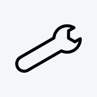 Icon Service. suitable for Security symbol. line style. simple design editable. design template vector. simple illustration vector