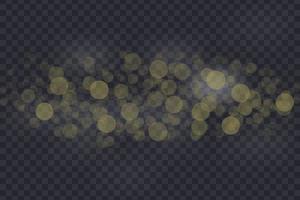 efecto de luces bokeh aislado vector