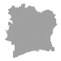 Map with dot vector