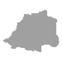 Map with dot vector