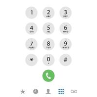 Phone call screen vector