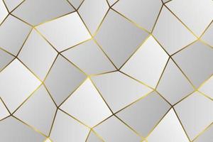 Golden geometric abstract pattern. vector